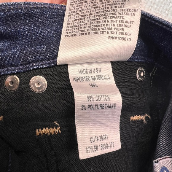 Citizens of Humanity Jeans Womens Denim Blue Straight Leg‎ Size 26 - Picture 14 of 15